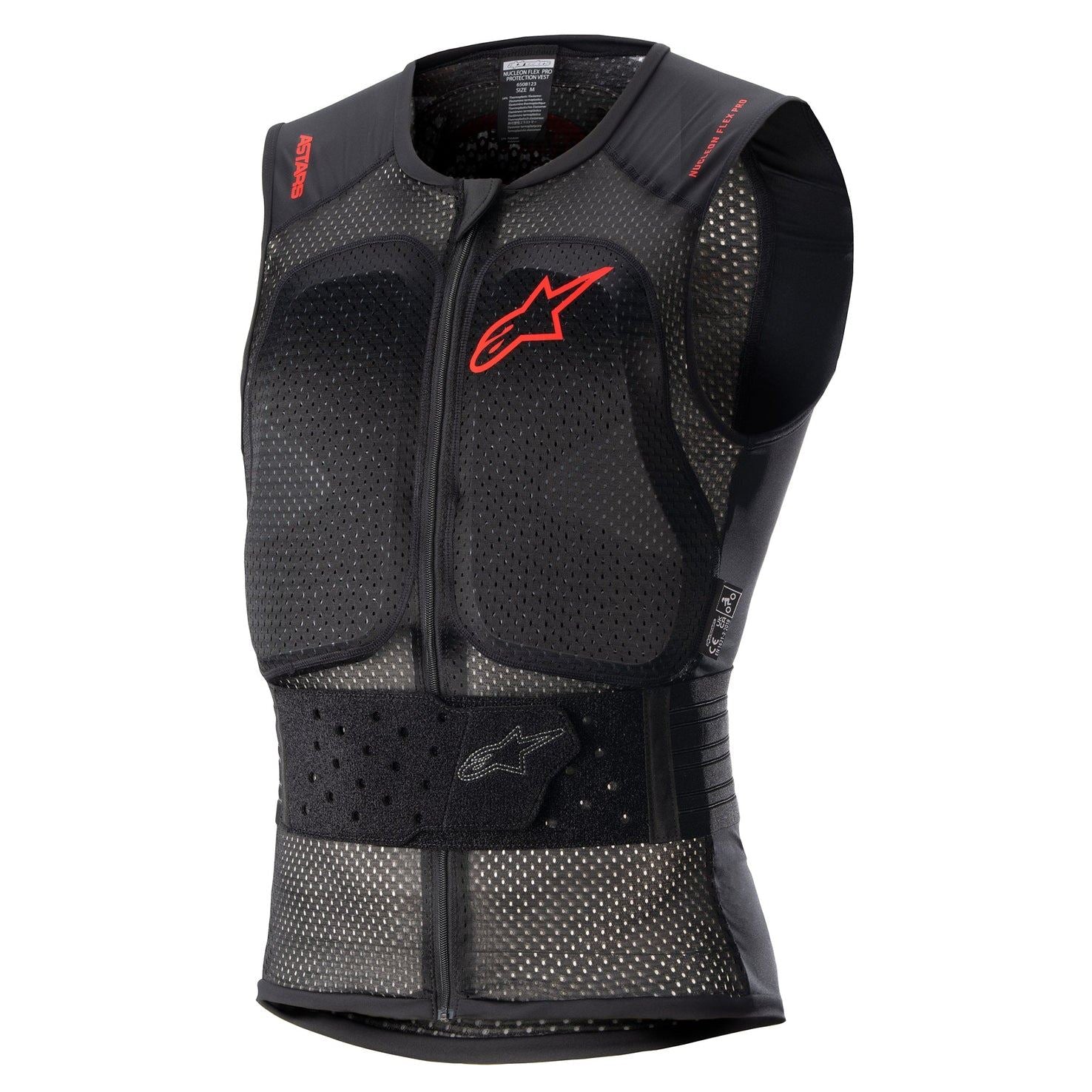Alpinestars 2025 Nucleon Flex Pro Protection Vest Transparent Smoke Red Black